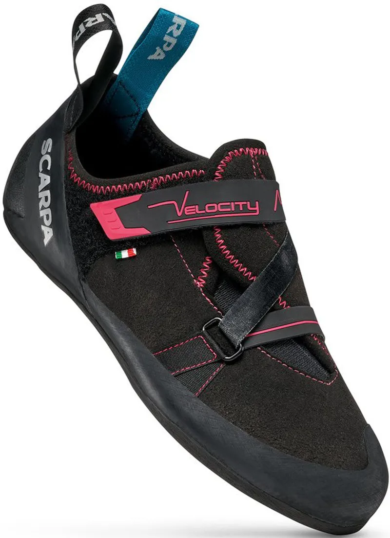 Scarpa Womens Velocity Climbing Shoes - Black-Raspberry-1